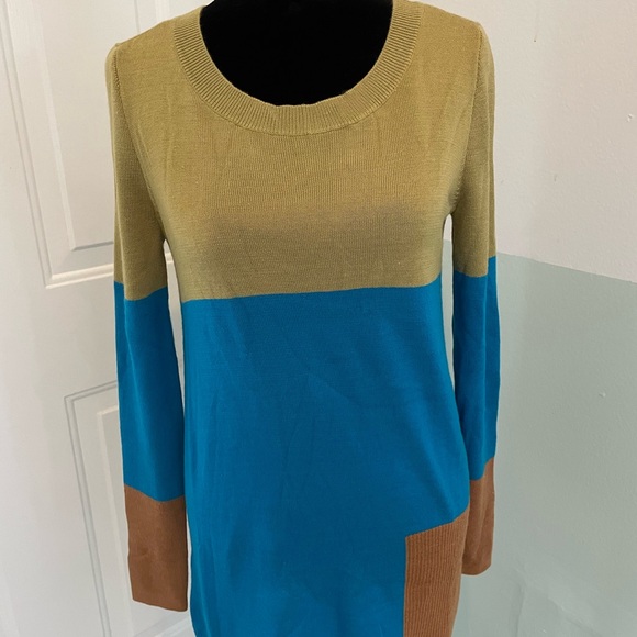 Vero Moda blue and green knitted sweater size S - Picture 5 of 8